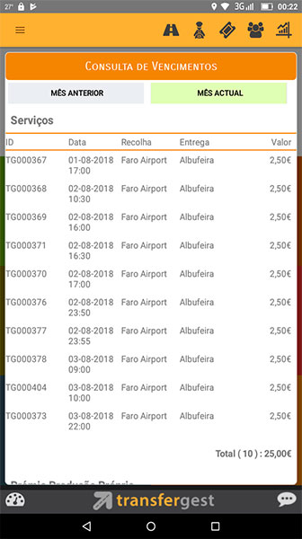 Aplicação gestão de vencimentos